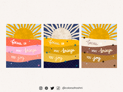 Quote + Sun Illustration