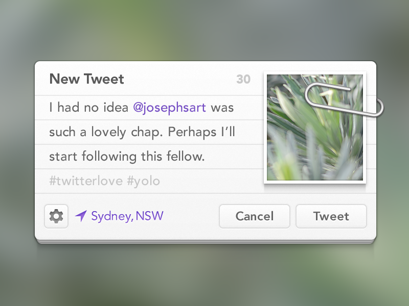 Tweet Sheet by Ryan Henricus on Dribbble