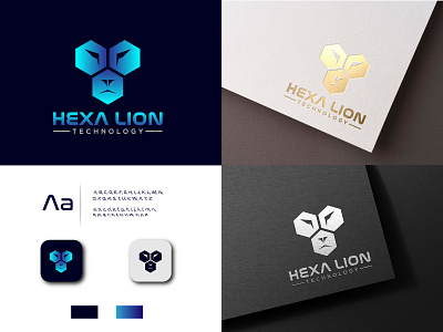 Modern Minimalist Logo Design! 3d logo abstract logo brand identity business logo color palette company logo corporate design feminine logo gradient logo hexagon lion logo lion logo logo logo design logo presentation minimal logo minimalist logo mockup logo modern logo unique logo win logo