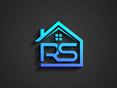 RS Letter Real State Logo Design!