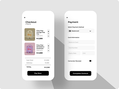 Daily UI #002: Credit Card Checkout UI