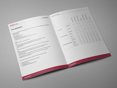 Open Catalog - Double Page Spread catalog catalog design catalogue design identity identity branding identity design magazine magazine design page design page layout print print design red stationery stationery design