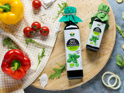 Product Photography - Olive Oil with a Basil Flavor basil cooking flatlay olive olive oil product photo product photography productdesign vege vegetarian
