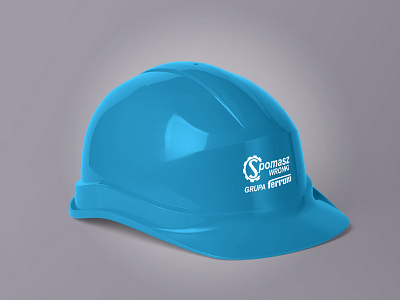 Construction Helmet - Spomasz blue brand brand design brand identity branding branding design construction drilling helmet identidade visual identity branding identity design identity designer industrial industry logo logo design logodesign poland visual identity