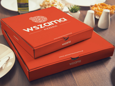 Pizza Box Design brand brand design brand identity branding branding design clean clean design food identity identity branding logo orange pizza pizza box pizza logo poland restaurant restaurant branding restaurant logo visual identity