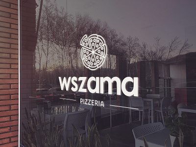 Pizza Restaurant Logo - Window Graphic Design