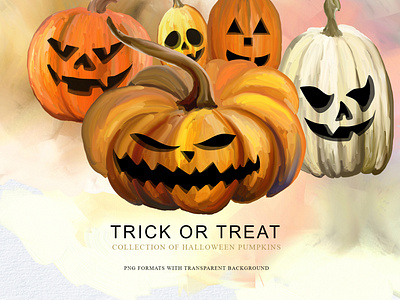 Trick or treat - Halloween pumpkins