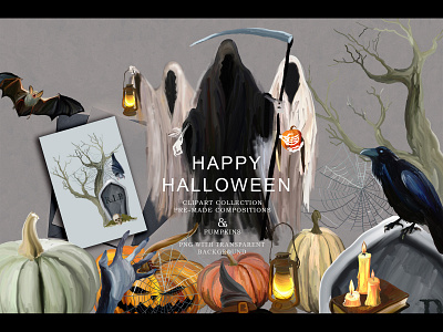 Happy Halloween - holiday clipart