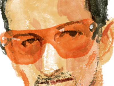 Bono brushes illustration kylebrush photoshop watercolor