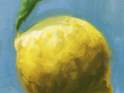 Lemon brushes drawing fruit illustration photoshop