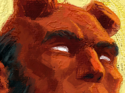 Hellboy art brushes comics digital hellboy illustration painting photoshop