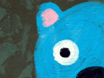 Bear Impasto art childrens book drawing illustration impasto kid lit kidlit painting photoshop picture book