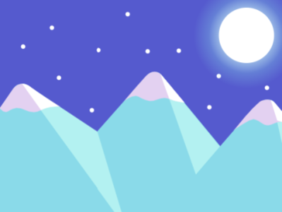 Midnight Mountains design illustration midnight minimal vector