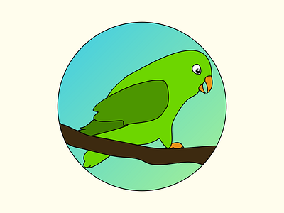 Parrot vector icon 🦜