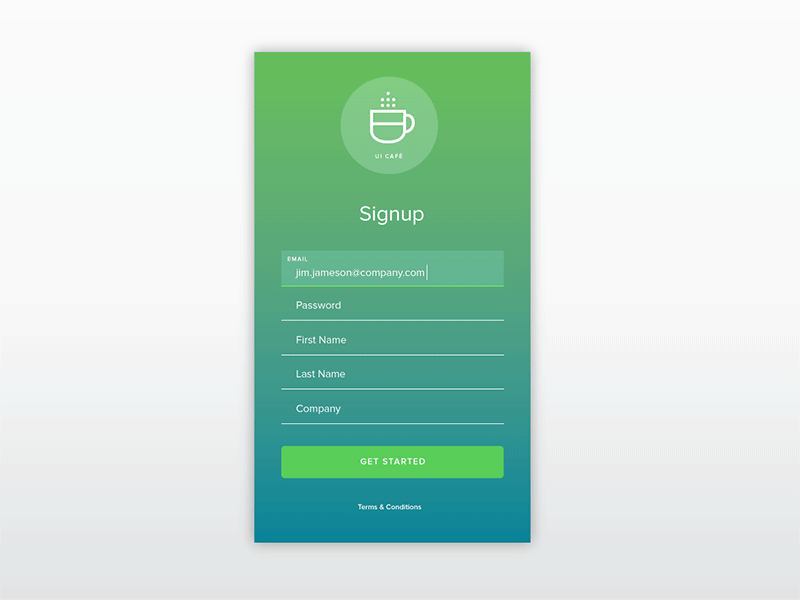Daily UI - Day 1: Signup dailyui forms sign up ui