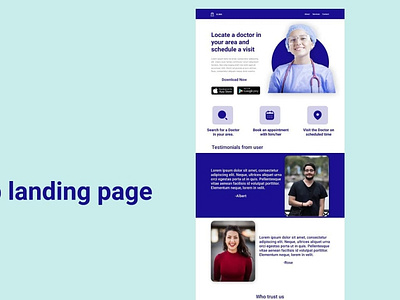 IMG 20201003 053721 540 doctorapp landing page design landingpage ui ux