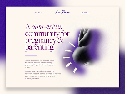 Concept: Pregnancy Site concept concept design marketing design marketing site ui ui design uidesign uiux web design webdesign