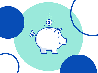 Piggy Bank brand design finance icon iconography illustration illustration design money pig piggy bank