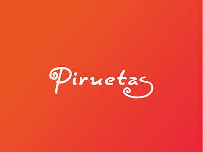 Piruetas children display font graphic design kids logo