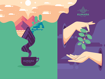 Kumara: Brand Elements branding branding and identity branding design design idenitity illustration logo design vector