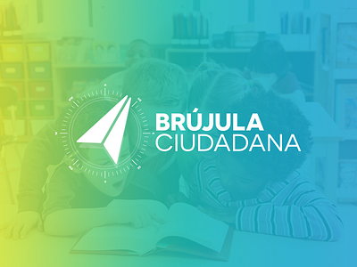 Brújula Ciudadana Reversed Logo branding branding and identity branding design compass design idenitity logo logo design