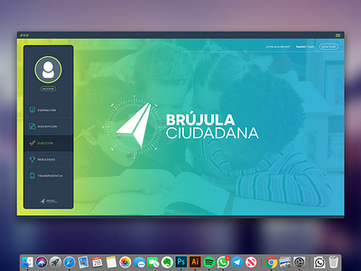 Brújula Ciudadana Desktop App app app design design desktop desktop app education ui