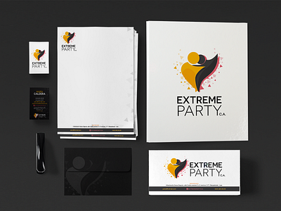 Extreme Party Stationery branding branding and identity branding design design idenitity logo logo design stationery