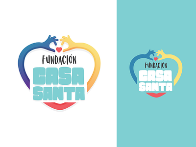 Fundación Casasanta design heart illustration venezuela