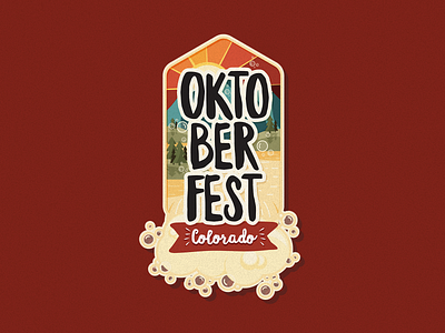 Oktoberfest Badge badge colorado design illustration logo design oktoberfest