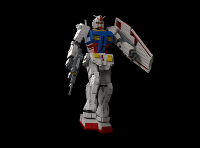 Digital Lego (Gundam rx78)