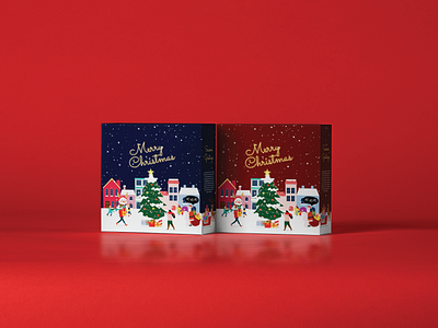 Christmas Packaging Box design graphic design illustration packaging design