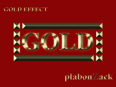 plabonZjack::: GOLD EFFECT FONT