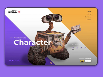 Wall-E Landing web design