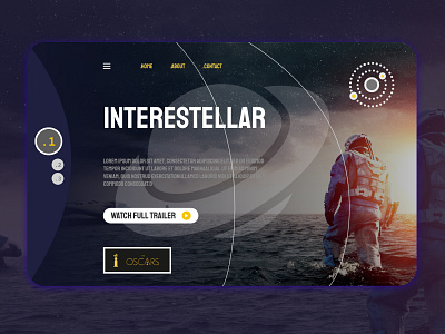 Interestellar design landing landingpage ui uidesign uiux uxdesign web webdesign website