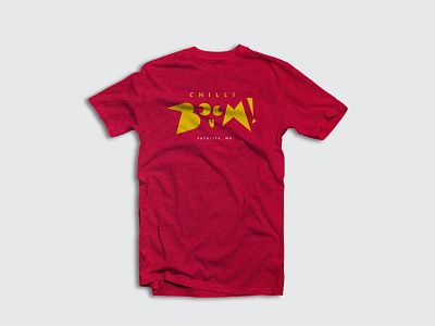 Chilli Bo0M! design diseño gráfico graphicdesign mexico mockup spicy t shirt t shirt design vector
