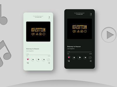 Music Player | Spotify | mobile UI design | application design graphic design mobile ui ux
