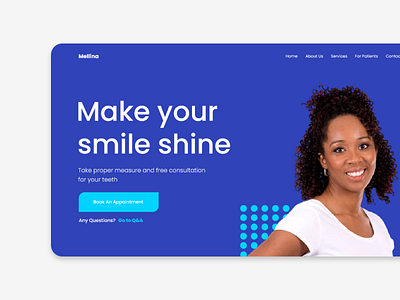 landing page for Mellina app branding design graphic design illustration logo typography ui ux vector