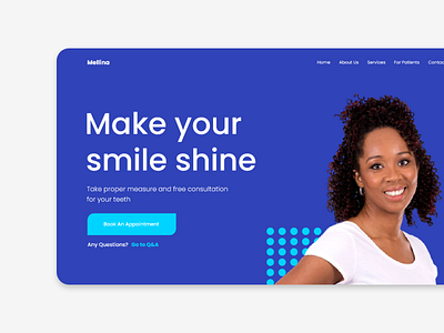 landing page for Mellina