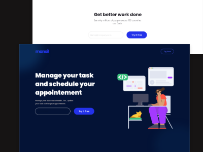 landing page