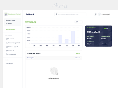 Business Portal Dashboard