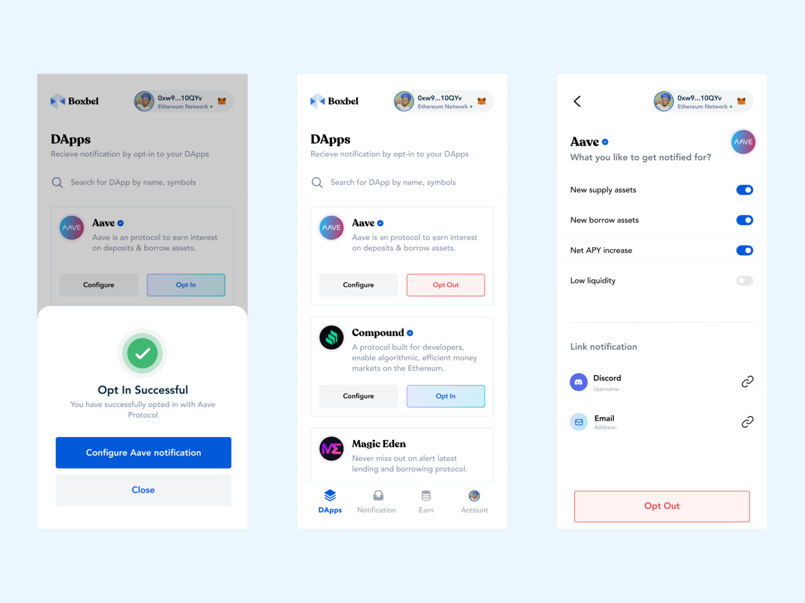 Opt-in Screen ~ Boxbel by Mayor.fig on Dribbble