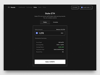 Liquid ETH 2.0 Staking dApp