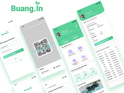 Buangin Apps app design flat graphic design illustrator ui ux vector