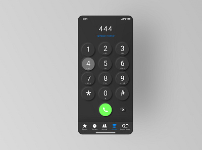 Iphone Dial Pad Dark Mode Neumorphism black darkmode dialpad iphone mobile design neumorphism simple unique