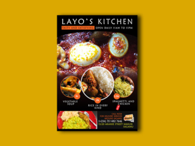 Layo s Kitchen design flier photoshop