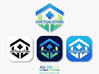 Doctor Store branding design doctor doctorlogo graphic design illustration illustrator logo minimal store typography ui unique ux vector