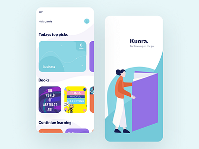 Mobile App Concept app design flat graphic design illustration illustrator minimal typography ui ux