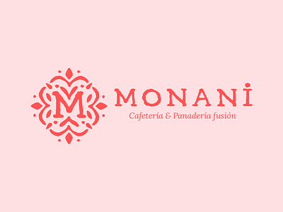 MONANI bakery flower handmade logo seal