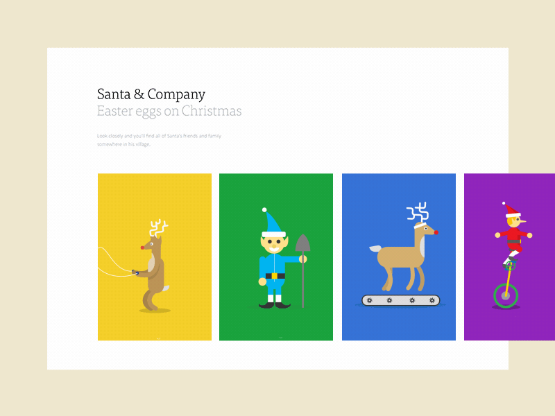 Case study - Google Santa Tracker animal animated animation case study gif google jumping santa tracker