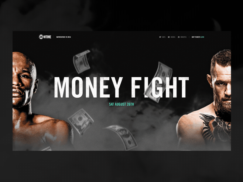 Money Fight - Hero 🥊 💵 animation bills boxe fight hero mayweather mcgregor money motion smoke